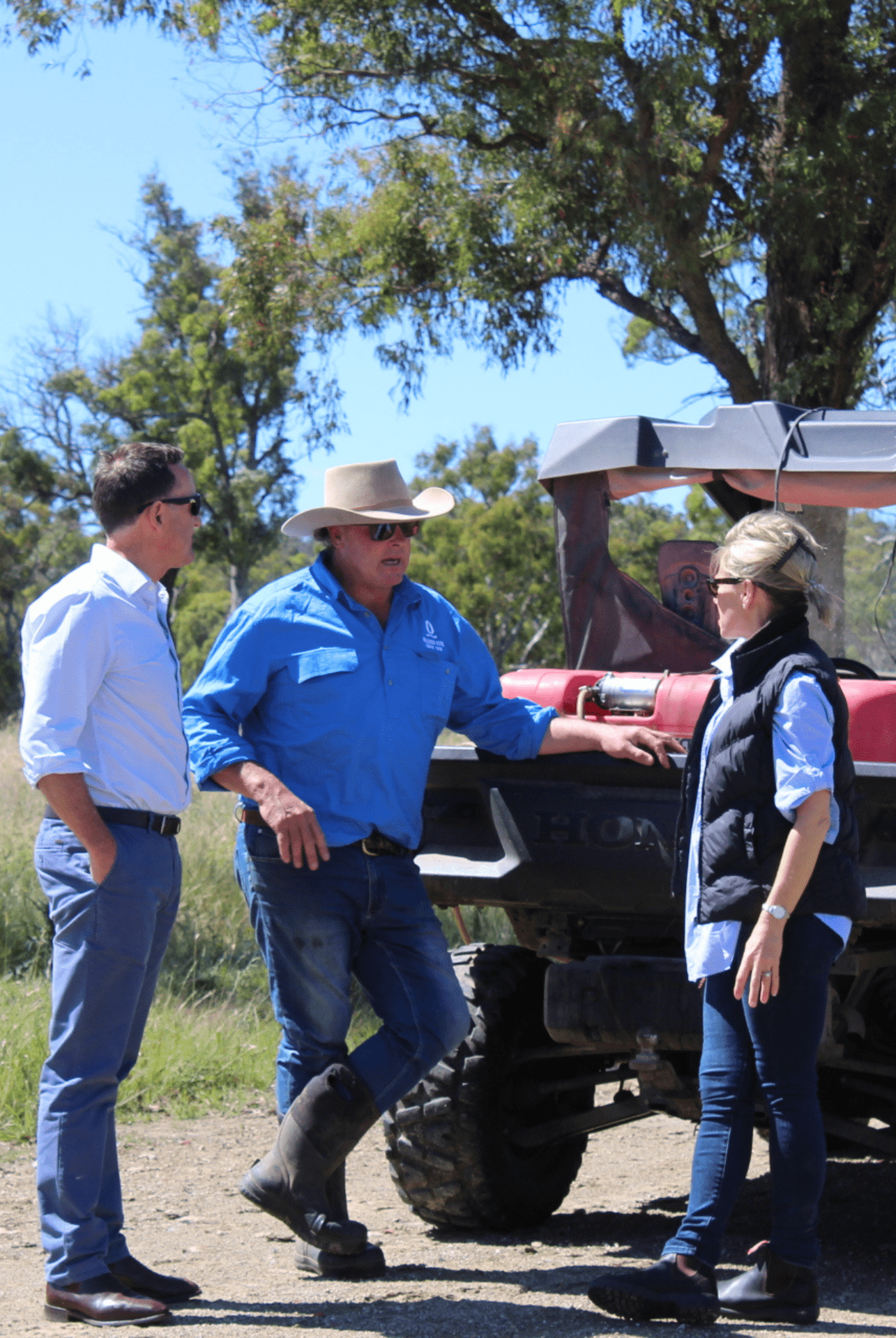 Farmers engaging in conversation